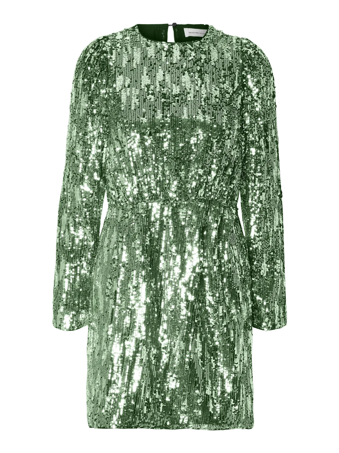 Ari-Colyn Ls Short Sequins Dress - Loden Frost