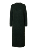 Gabella Ls Knit O-Neck Dress Camp - Scarab