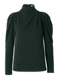 Marwa Ls High Neck Top - Scarab
