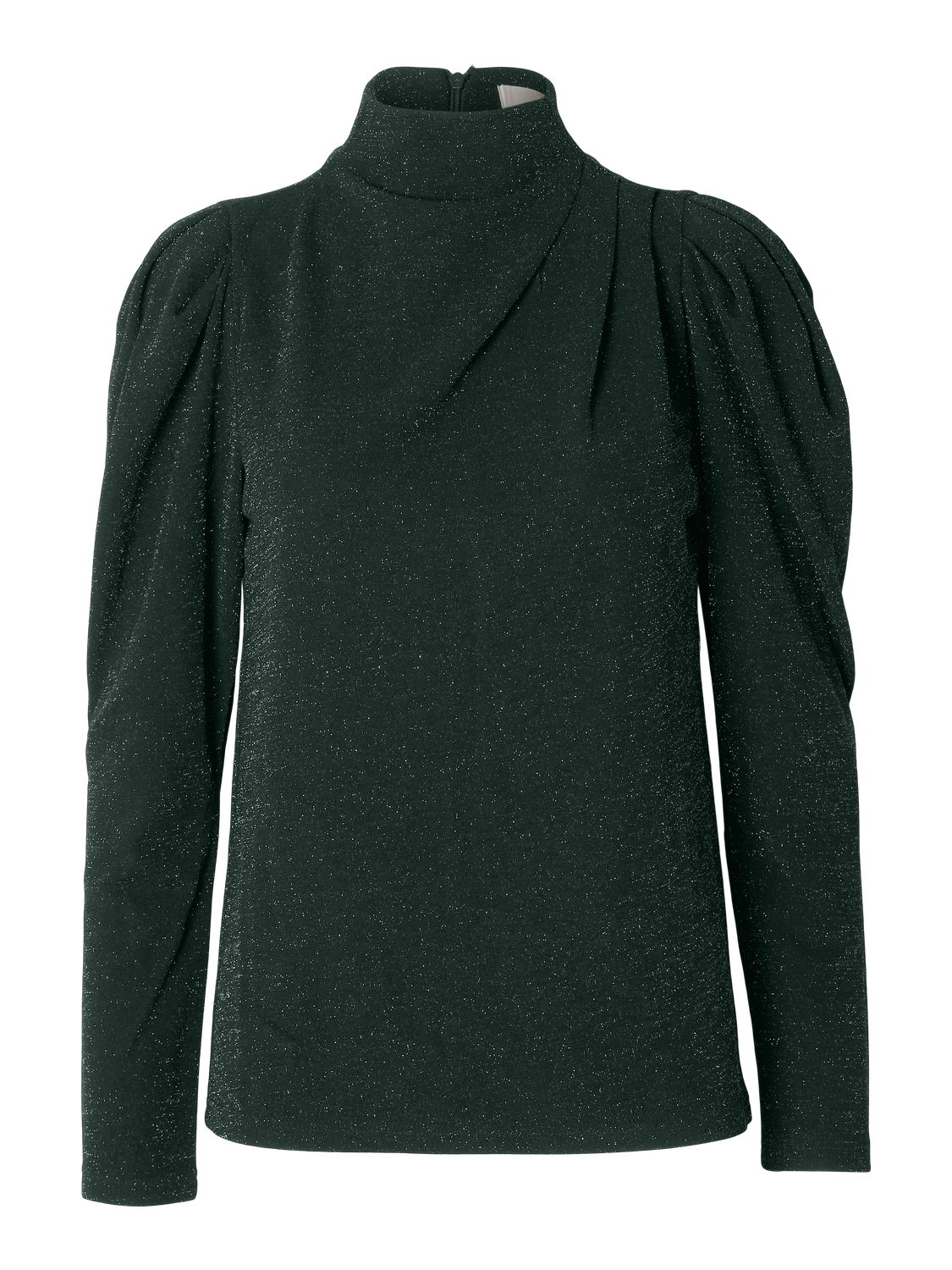 Marwa Ls High Neck Top - Scarab