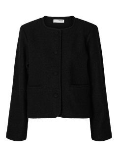 Darla Ls Knit Short Cardigan - Black