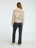 Sia Ras Ls Knit Artwork O-Neck - Birch Black