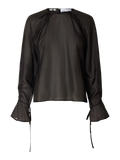 Iris Ls O-Neck Top - Black