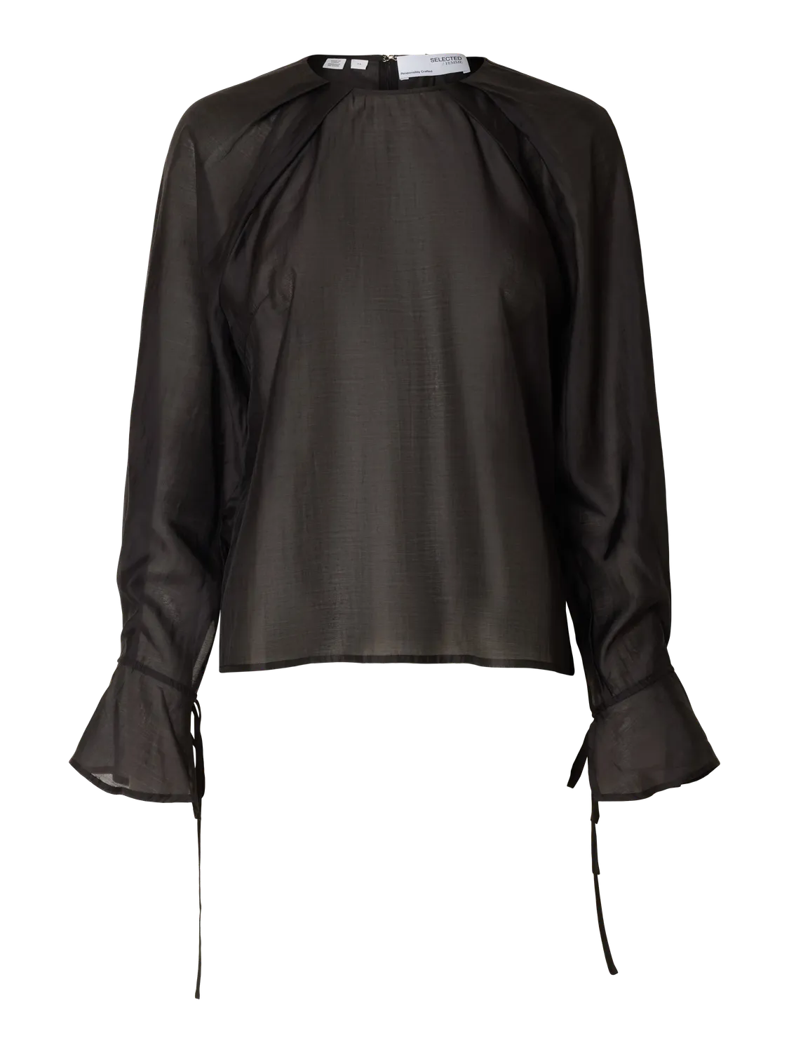 Iris Ls O-Neck Top - Black