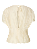 Iris Ss O-Neck Topp - Angora