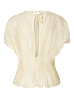 Iris Ss O-Neck Top - Angora