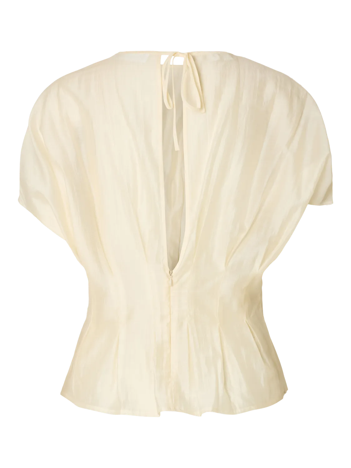 Iris Ss O-Neck Topp - Angora