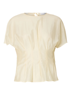 Iris Ss O-Neck Top - Angora