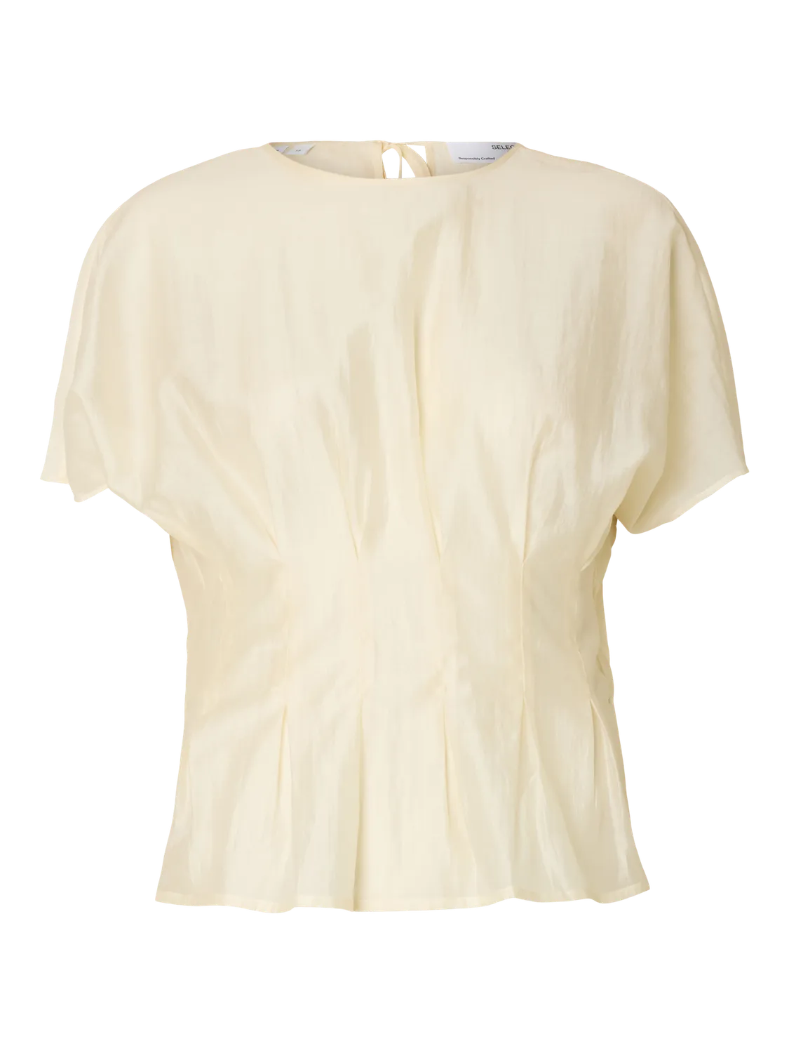 Iris Ss O-Neck Topp - Angora