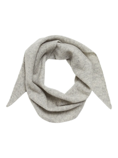 Marie Narrow Cashmere Scarf - Light Grey Melange