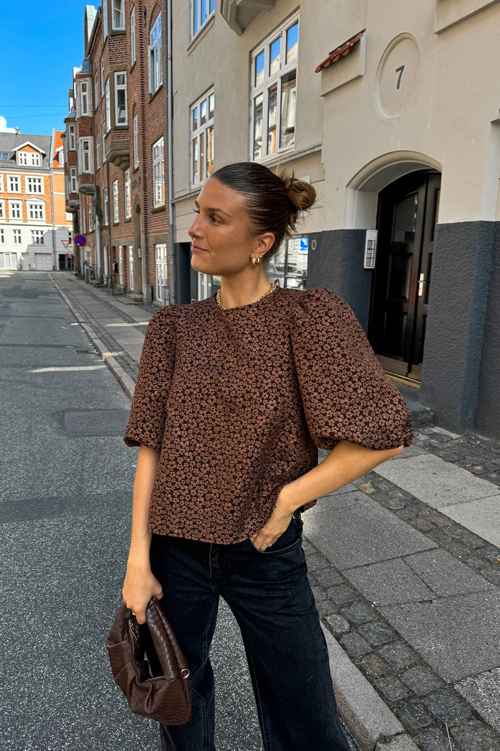 Shelly Blouse - Chocolate