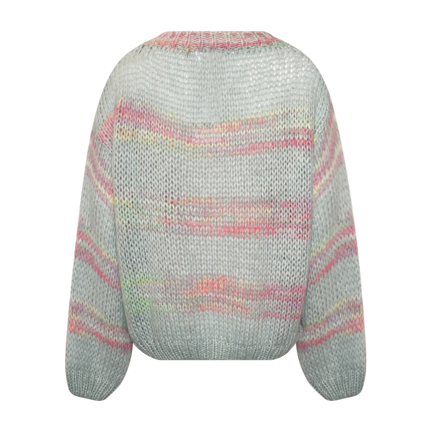 Shilo L/S Knit Jumper - Blue/Pink Rainbow