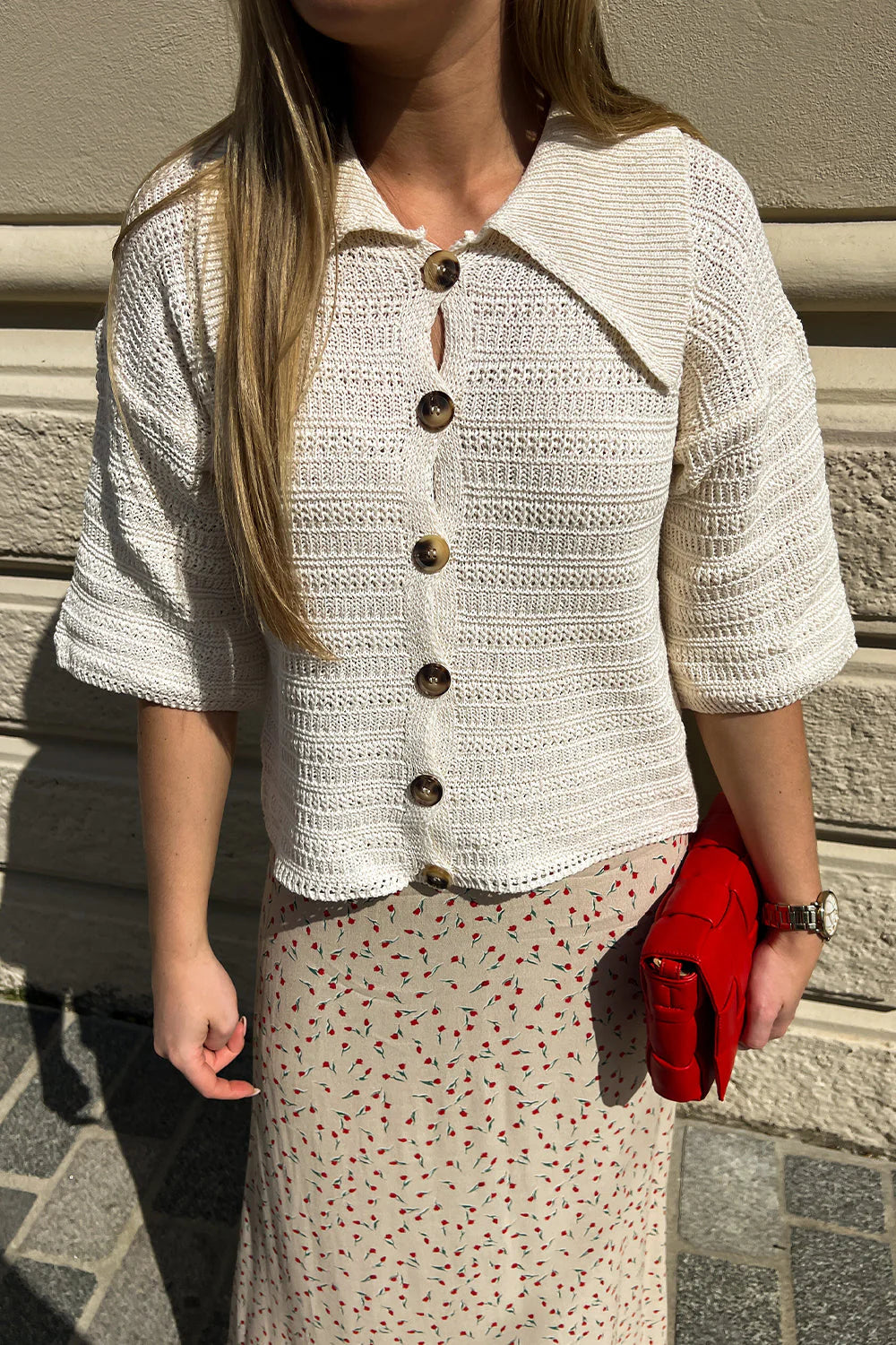Shira Knit Cardigan - Ivory