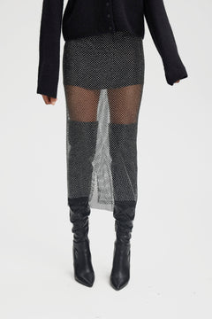 YadeGZ Hw Skirt - Silver Glitter