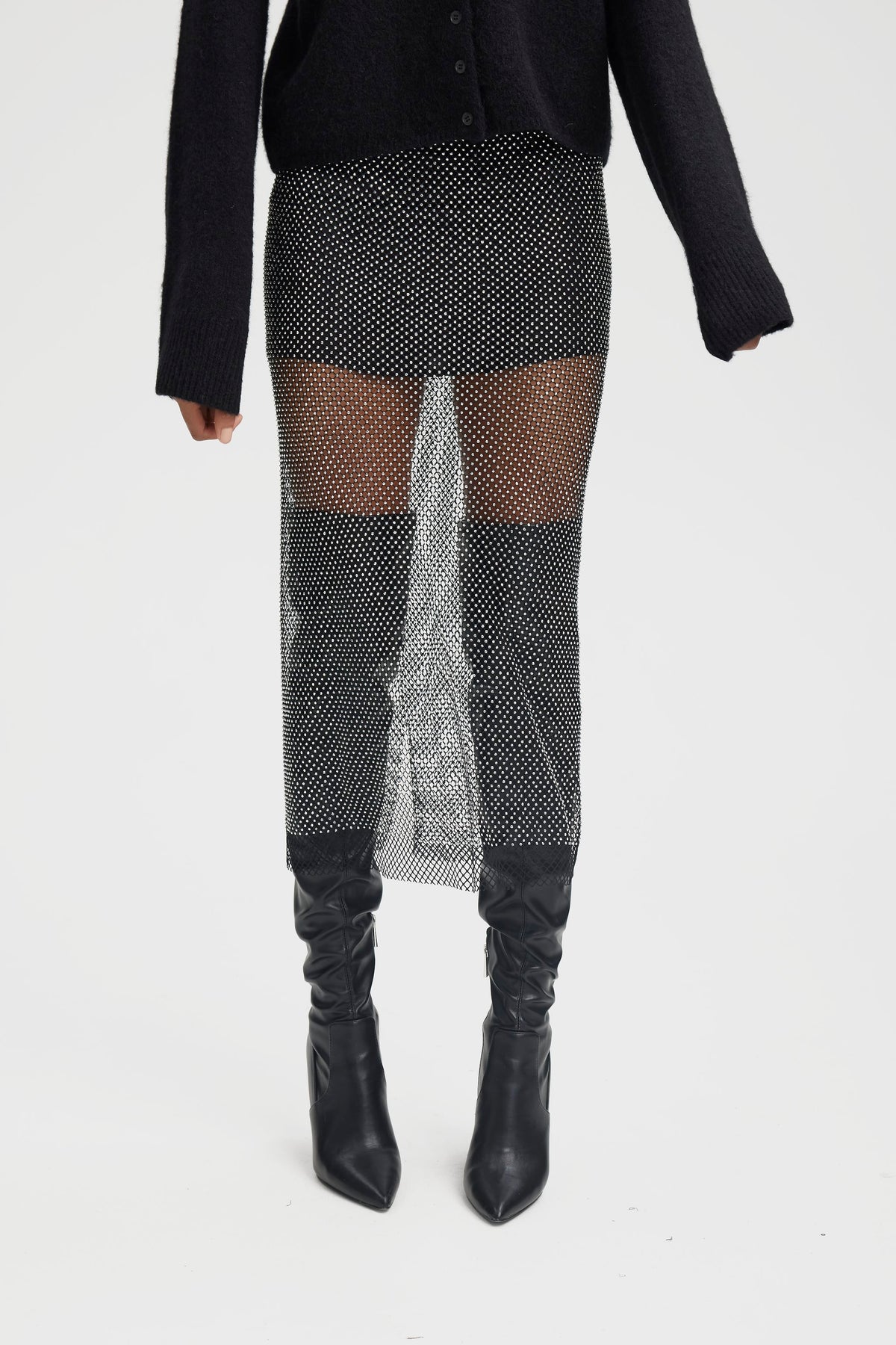 YadeGZ Hw Skirt - Silver Glitter