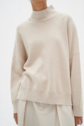 TenleyIW Turtleneck Pullover - Simply Taupe Melange