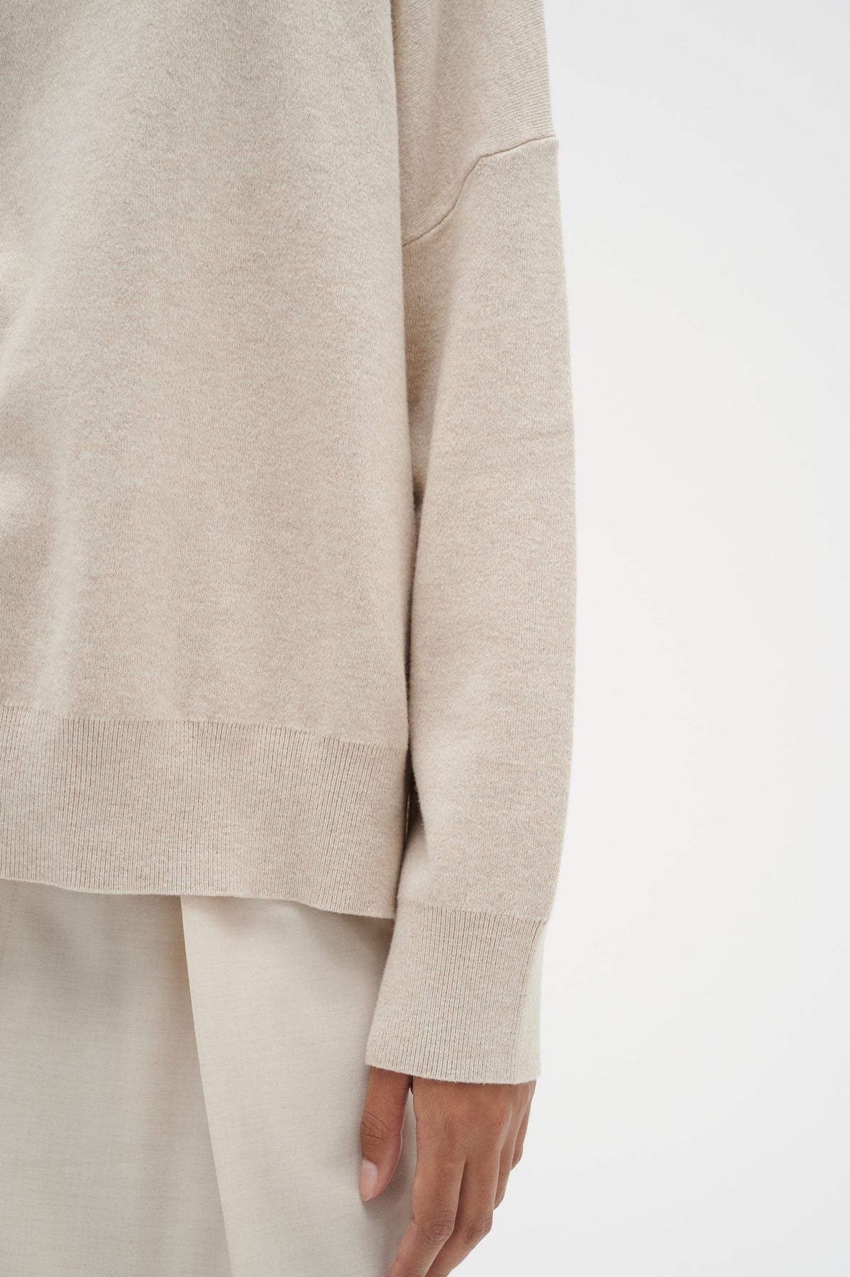 TenleyIW Turtleneck Pullover - Simply Taupe Melange