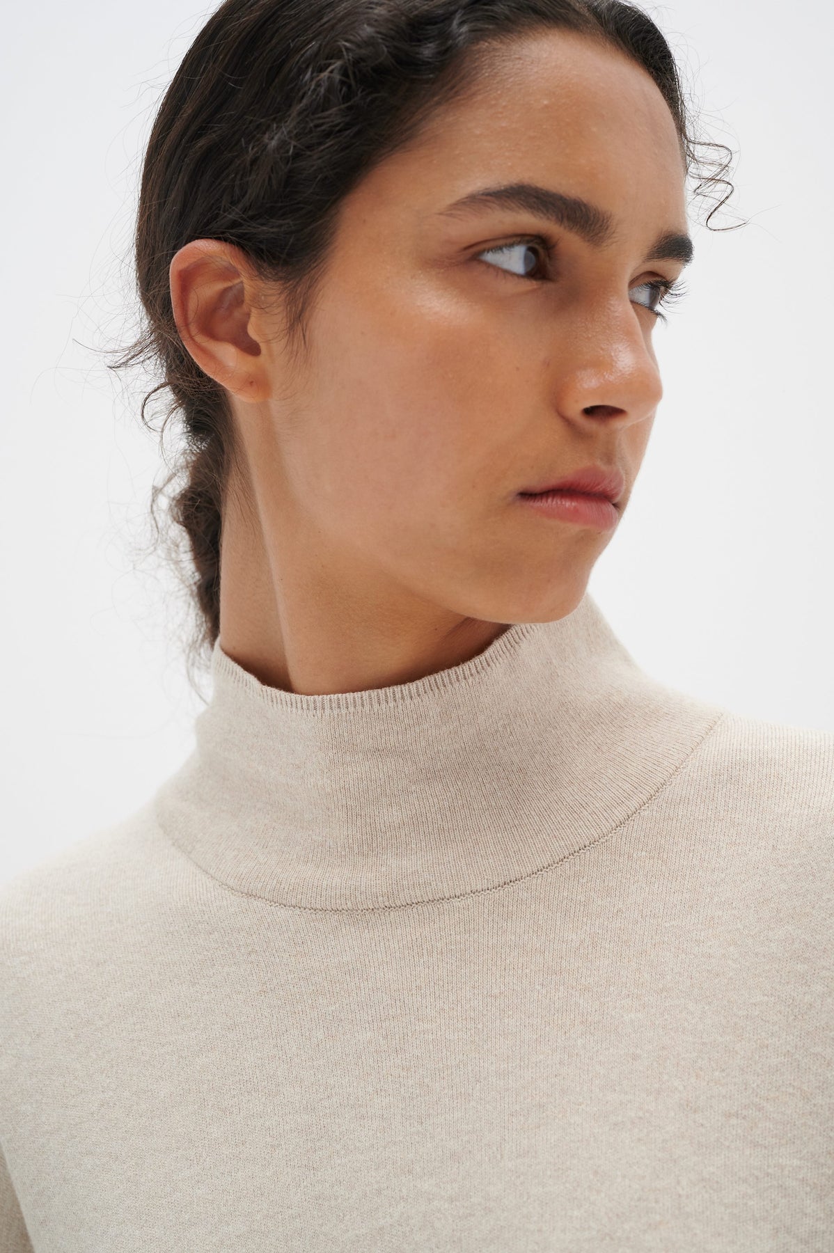 TenleyIW Turtleneck Pullover - Simply Taupe Melange