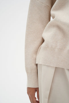 TenleyIW Turtleneck Pullover - Simply Taupe Melange