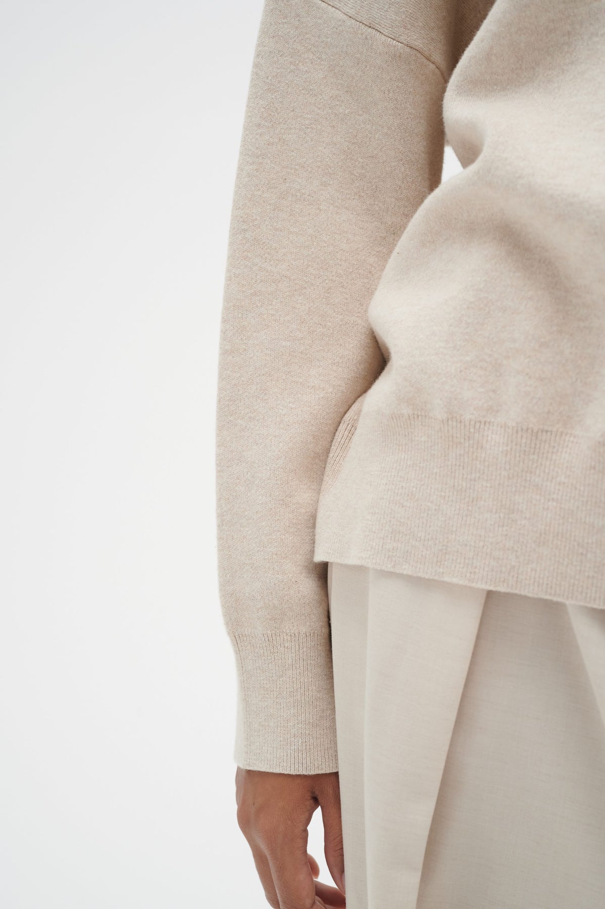 TenleyIW Turtleneck Pullover - Simply Taupe Melange