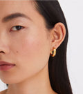 Small Miller Stud Hoop Earring - Tory Gold