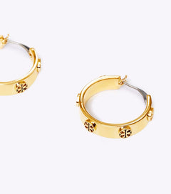 Small Miller Stud Hoop Earring - Tory Gold