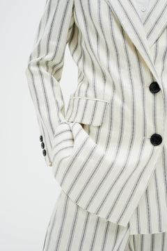 QuinIW Blazer - Sommer Pinstripe