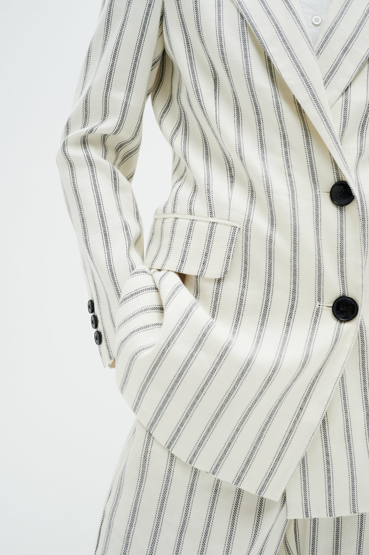 QuinIW Blazer - Sommer Pinstripe