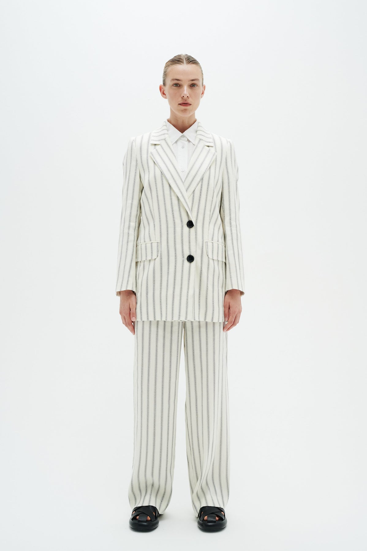 QuinIW Blazer - Sommer Pinstripe
