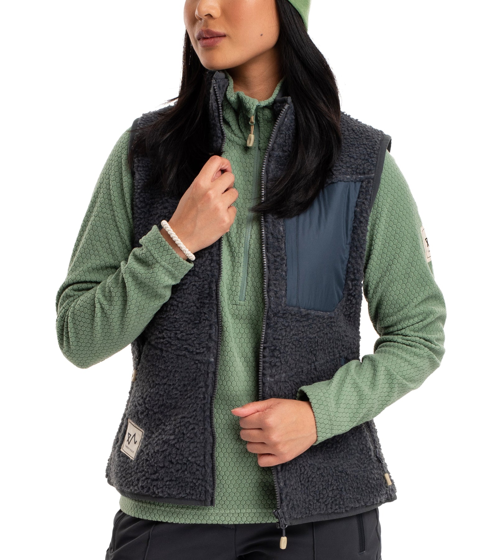 Finse Pile Vest - Marine