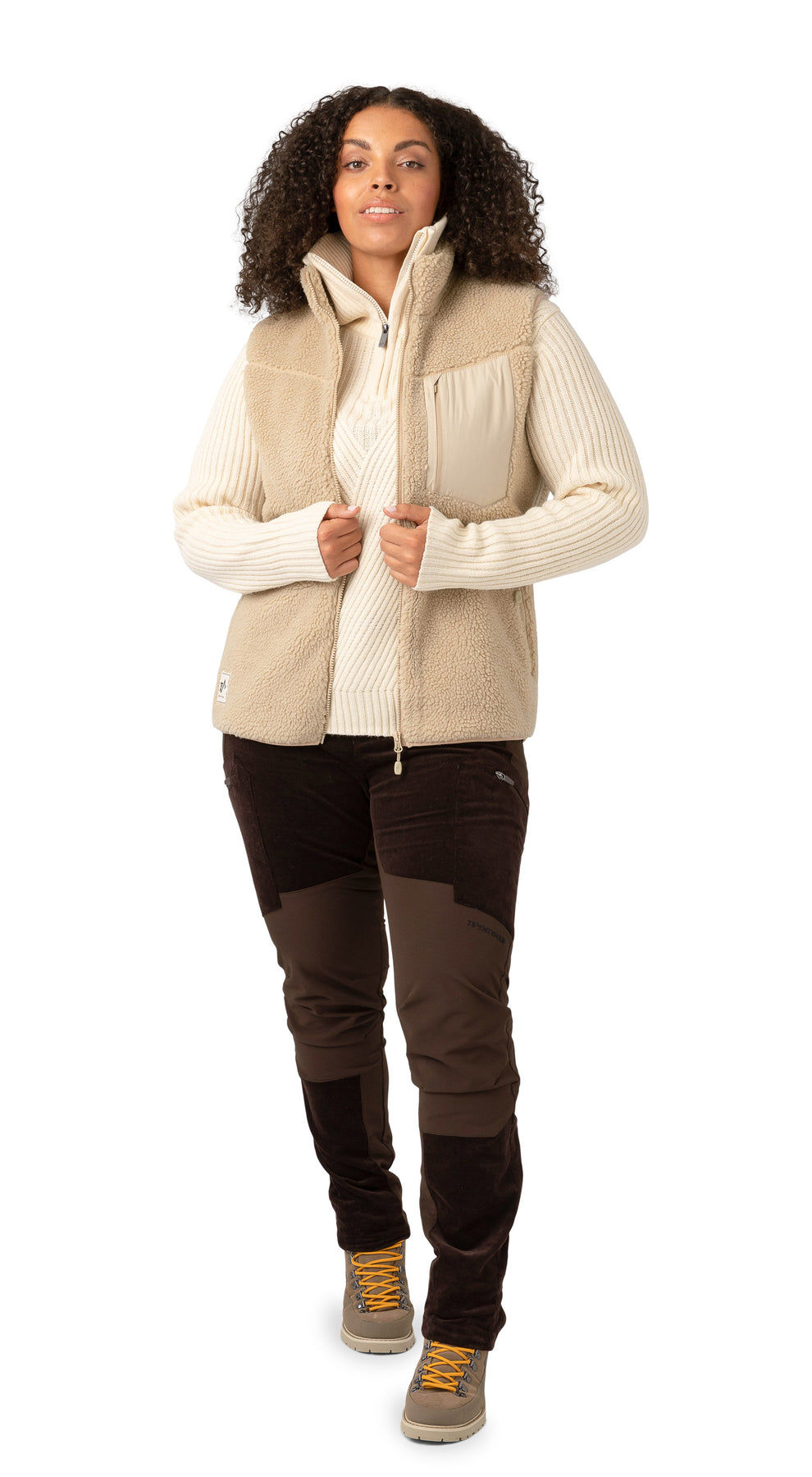 Finse Pile Vest - Sand