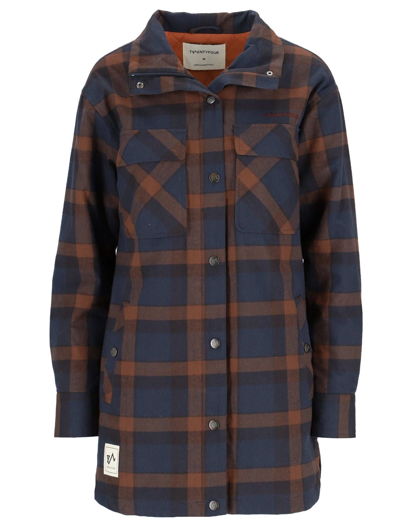 Finse Flannel Jakke - Marine