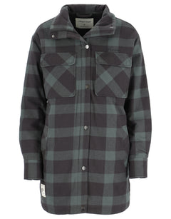 Finse Flannel Jakke - Mellomgrønn