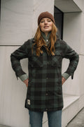 Finse Flannel Jakke - Mellomgrønn