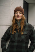 Finse Flannel Jakke - Mellomgrønn