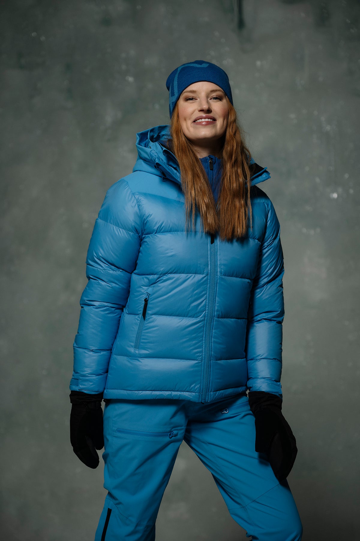 Isbre Dunjakke - Asurblå