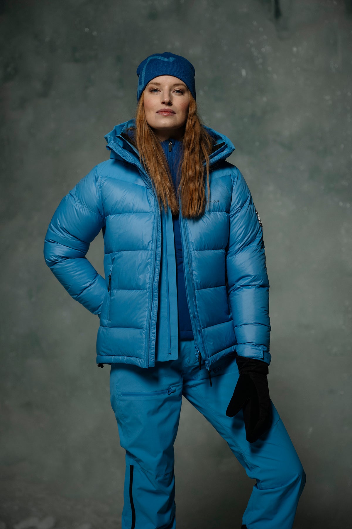 Isbre Dunjakke - Asurblå