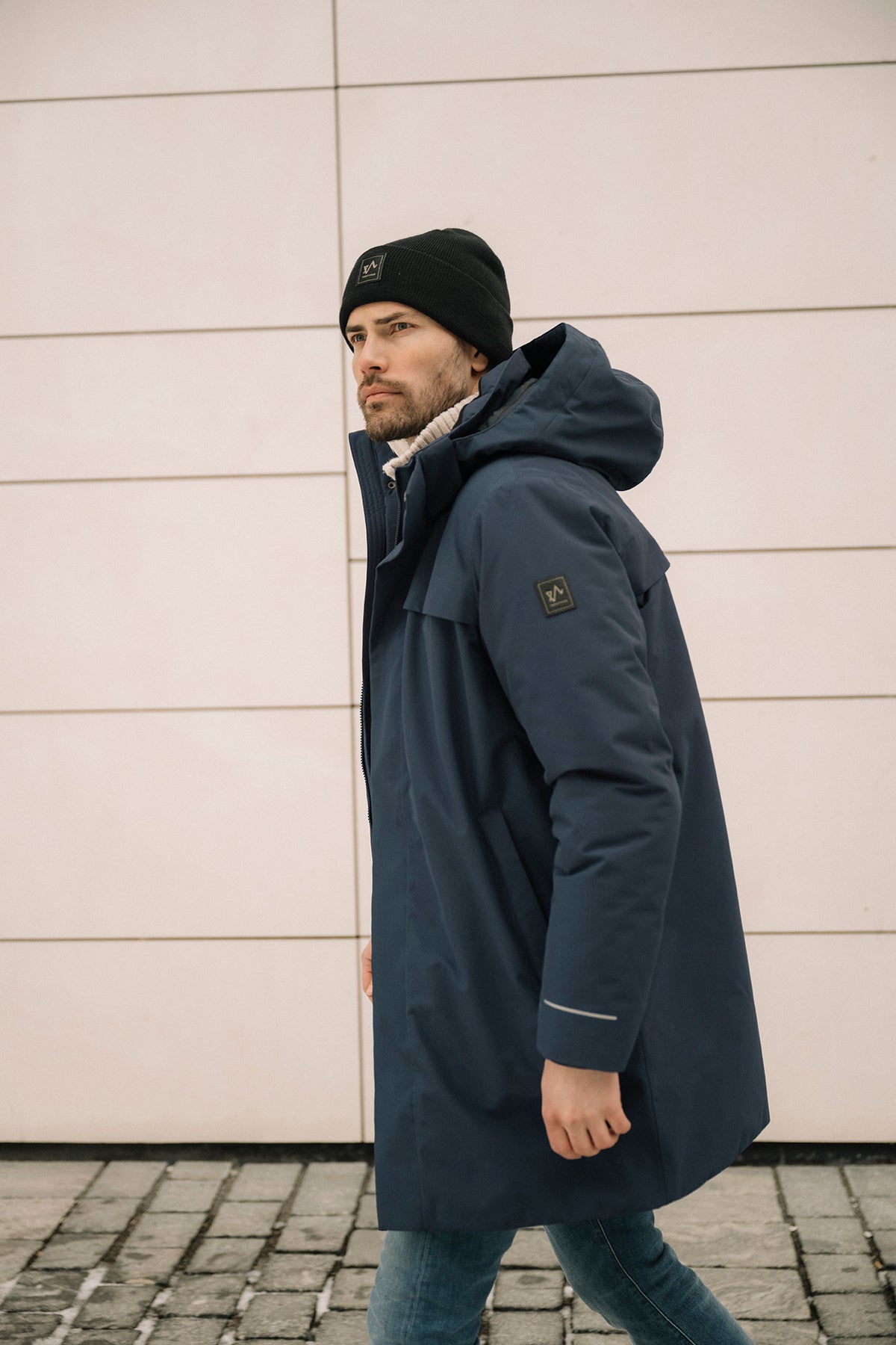 Mode Warm Parkas - Marineblå