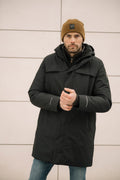 Mode Warm Parkas - Skyggesort