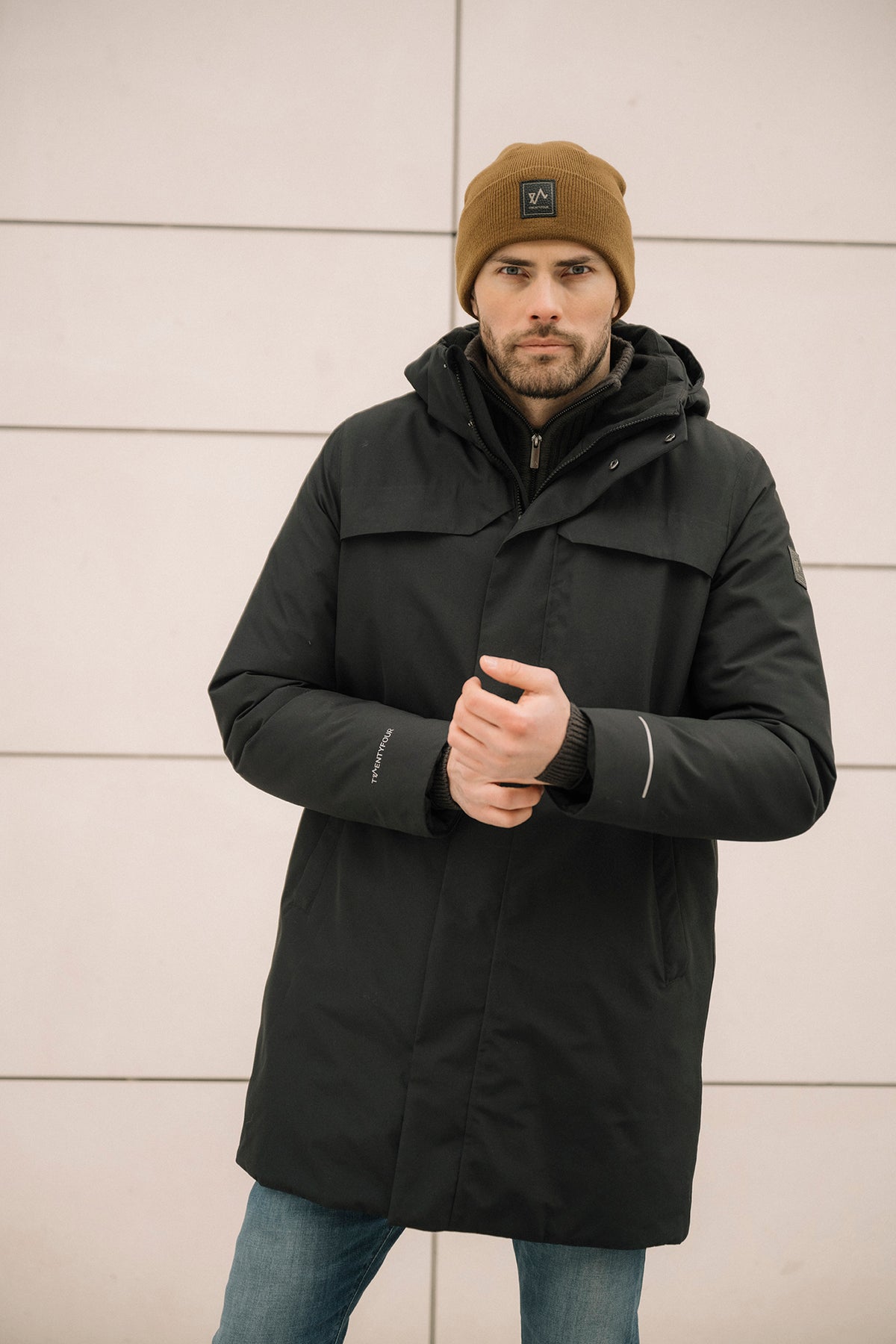 Mode Warm Parkas - Skyggesort
