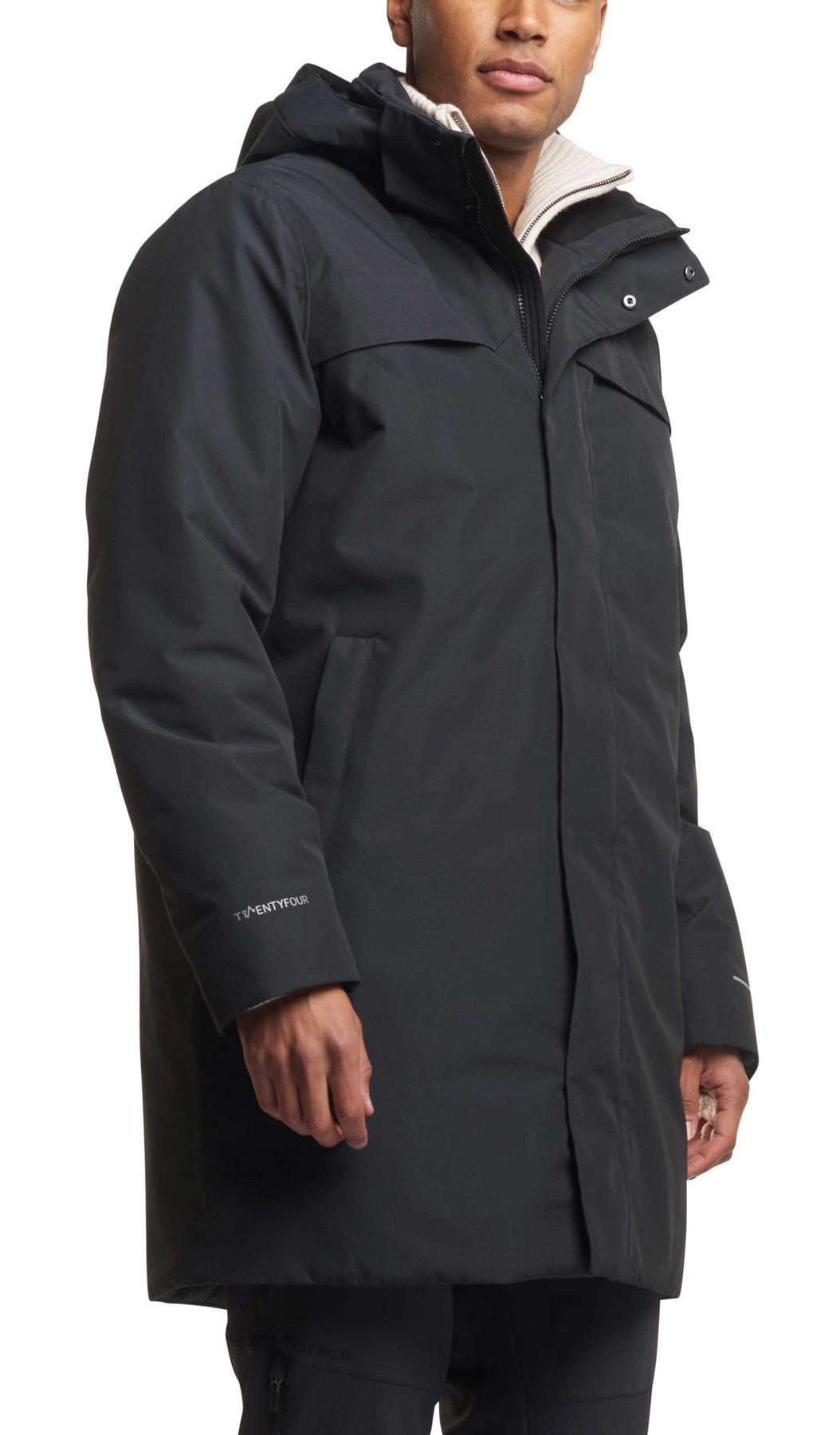 Mode Warm Parkas - Skyggesort