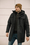Mode Warm Parkas - Skyggesort