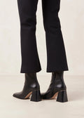 South Leather Ankle Boot - Svart