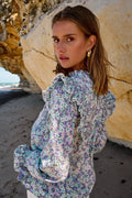 Ruth Blouse - Lavender Flower