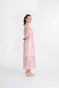 Isadora Sl Maxi Dress Aop - Chalk Pink Flower