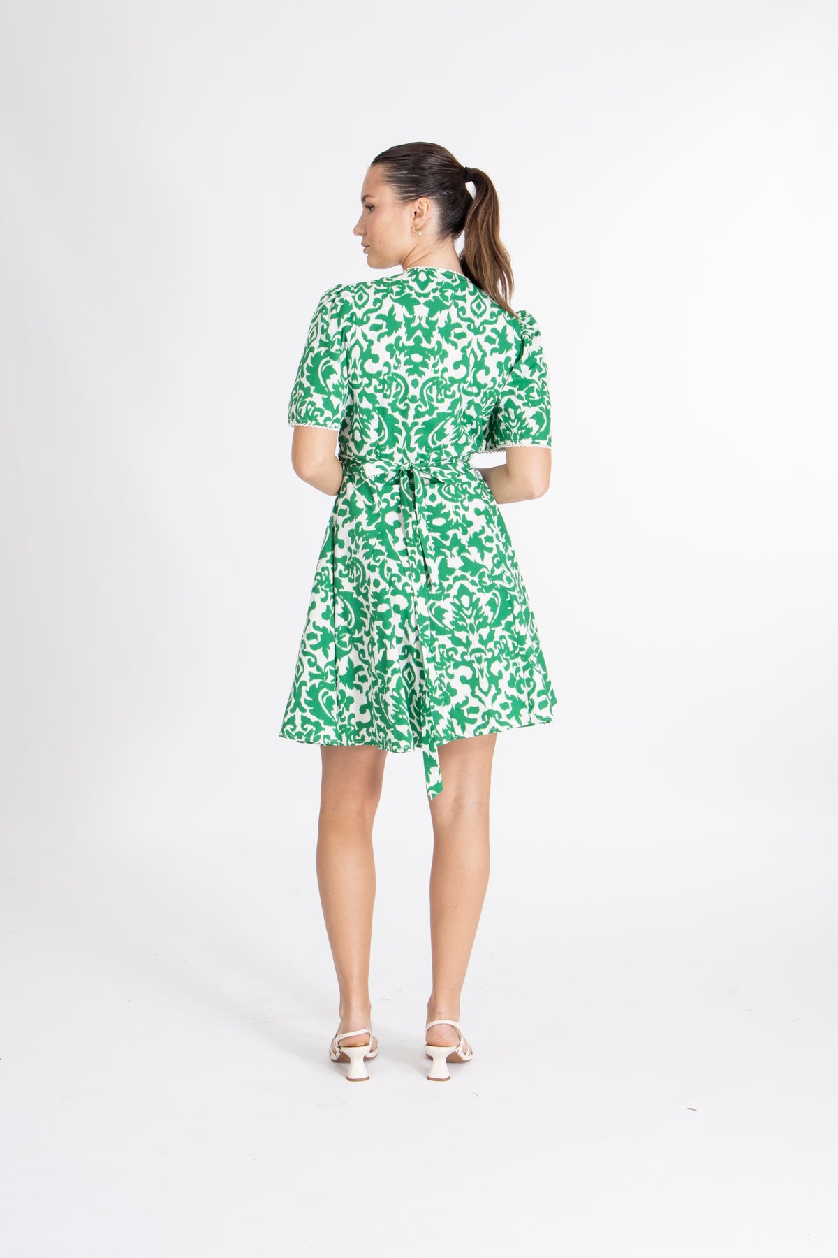 Yasgreena 2/4 Wrap Dress S - Star White Greena