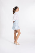 Yasbeauty Hw Mini Skirt - Clear Sky Star White