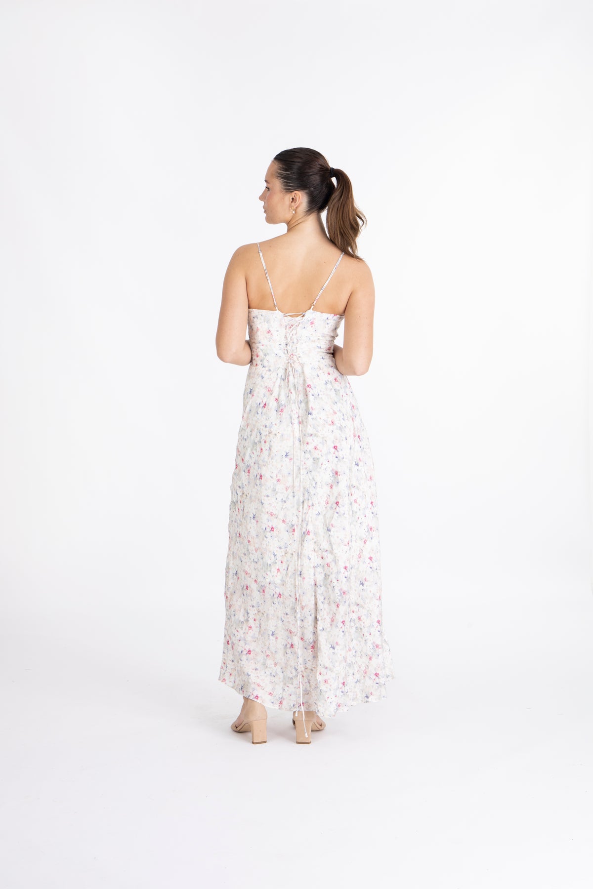 Estela Dress - Blush Pink Aop