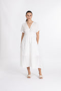 Sibylla Ss Shirt Dress - Egret