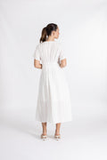 Sibylla Ss Shirt Dress - Egret